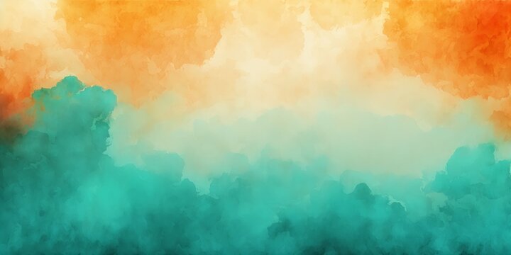 Orange And Teal Wallpaper