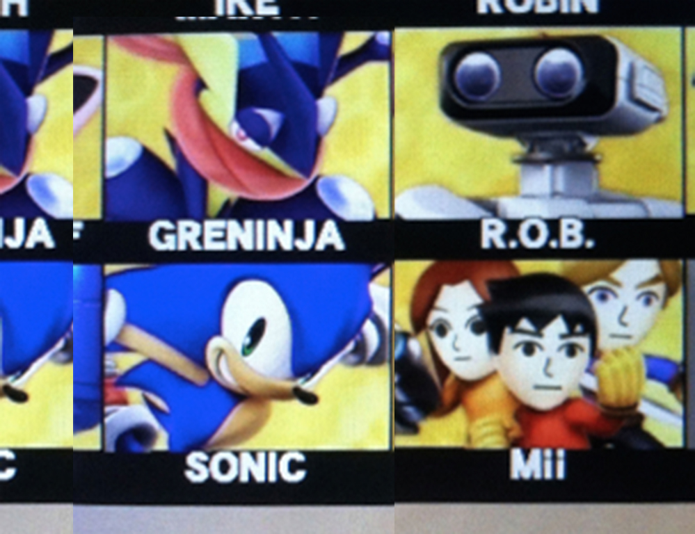 If You Smash Greninja And Sonic Back Into Place The Shapes Colors