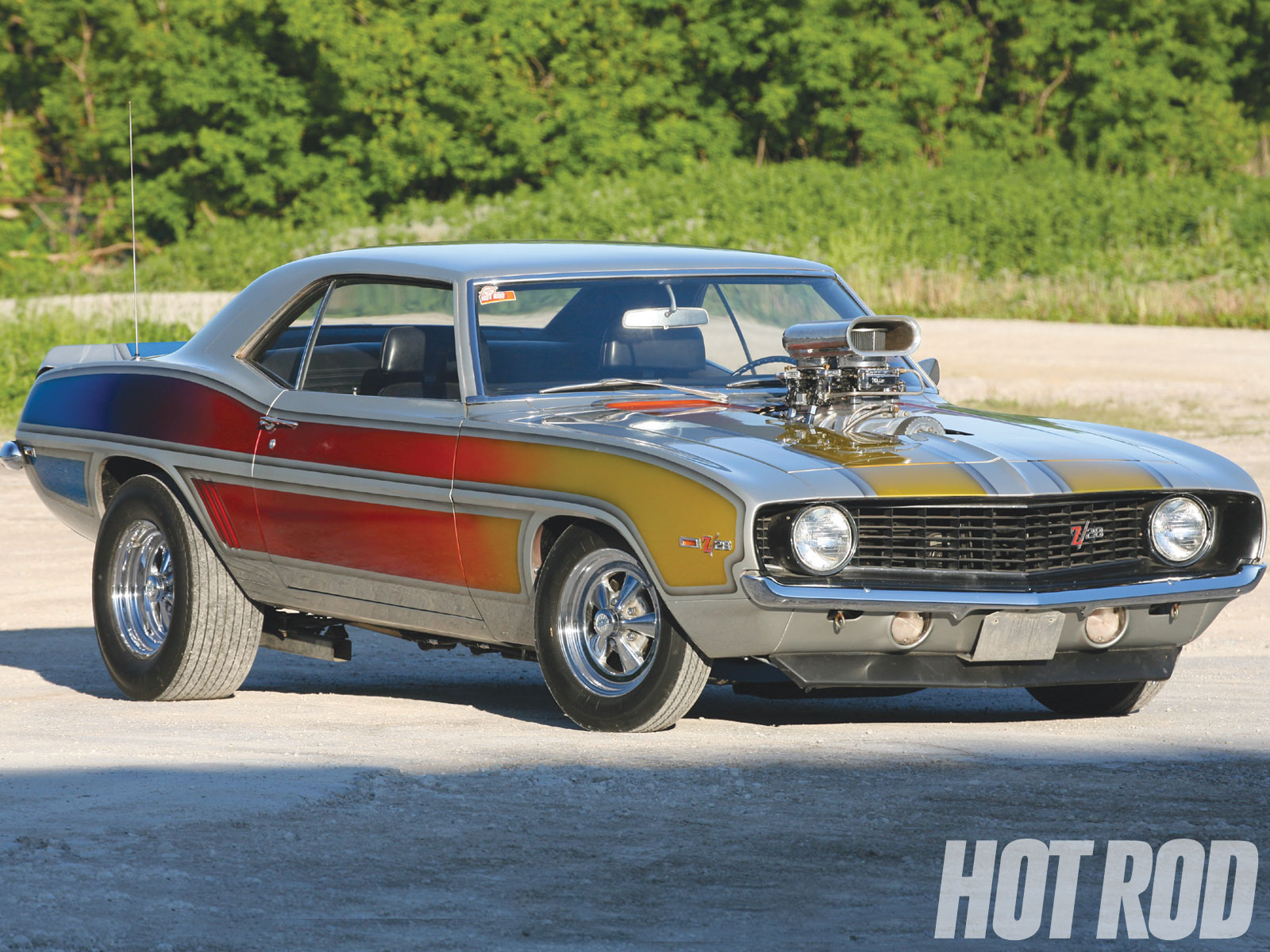 Hot Rods Past Feature Cover Cars Les Sutaks 1969 Chevy Camaro Z28