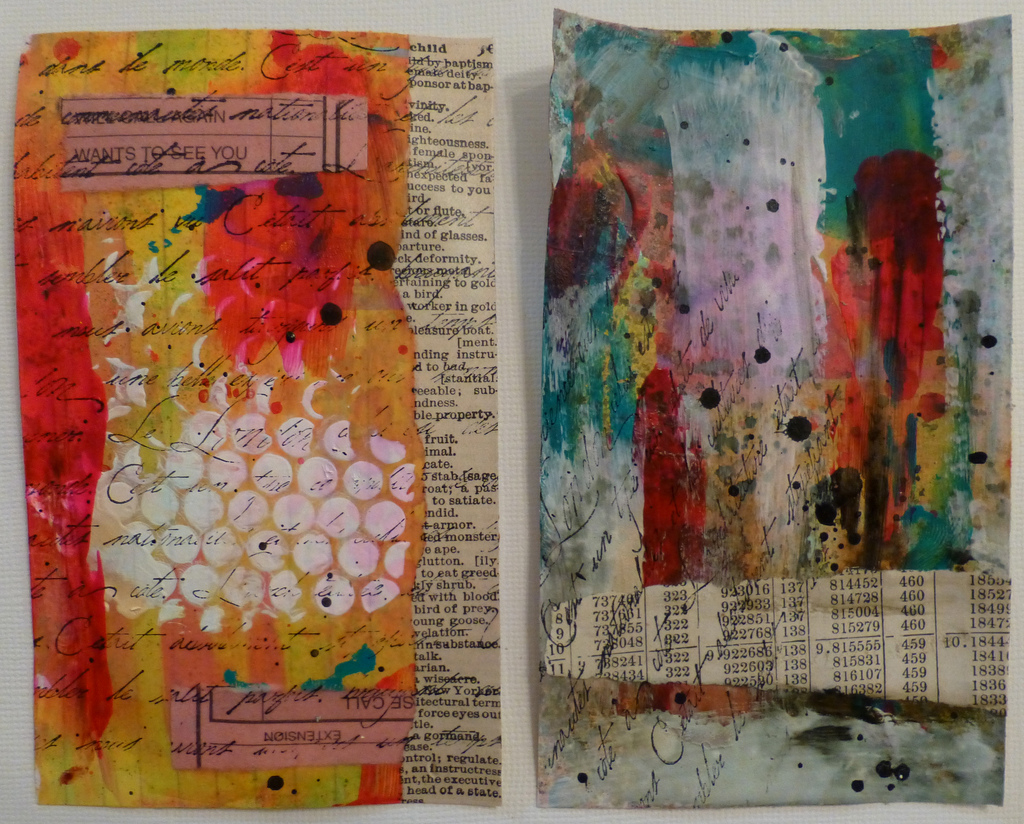 Made By Nicole Mixed Media Background Tutorial