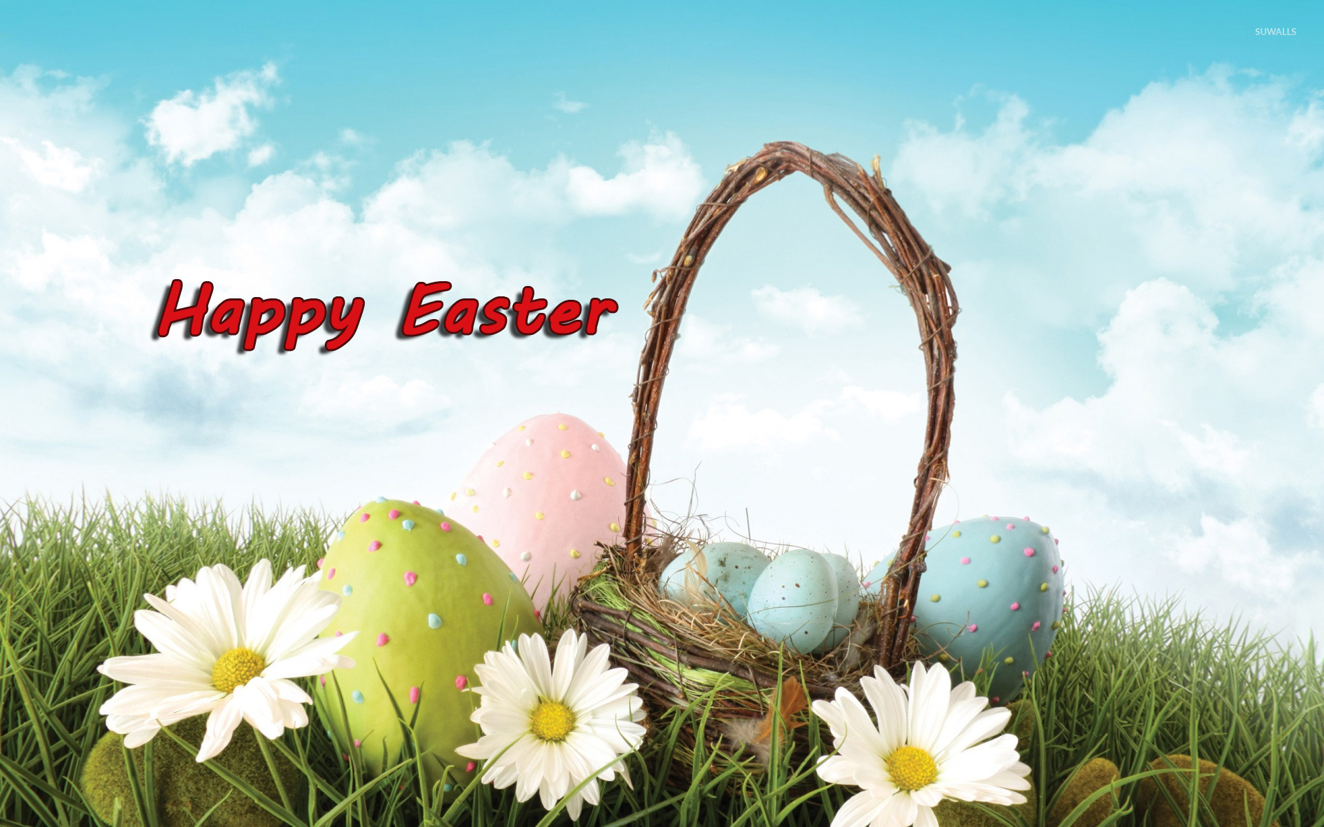 Easter Eggs Wallpaper Holiday