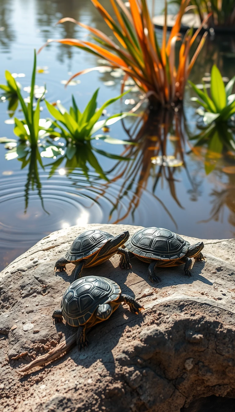 Red Eared Slider Turtles Wallpaper