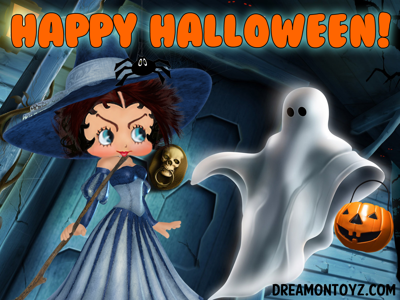 Betty Boop Pictures Archive Halloween wallpaper with 1600x1200