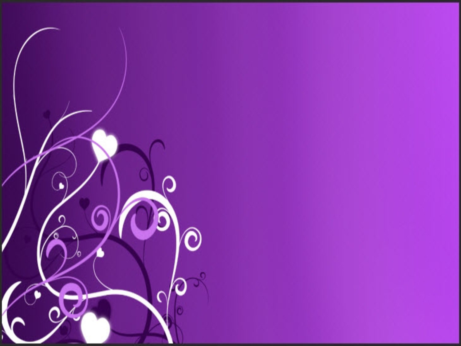 Purple Hearts Ppt Background Template By mona162