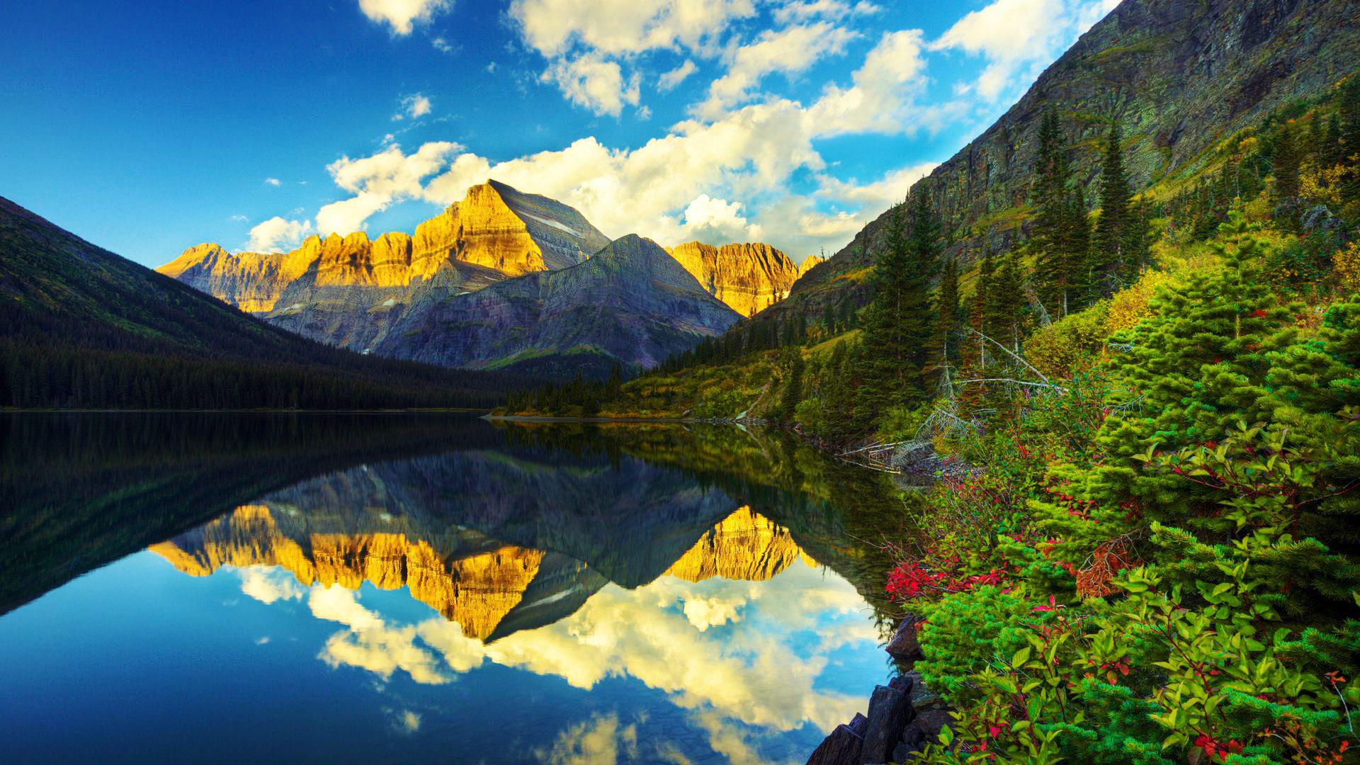 Glacier National Park Desktop Wallpaper HD Background