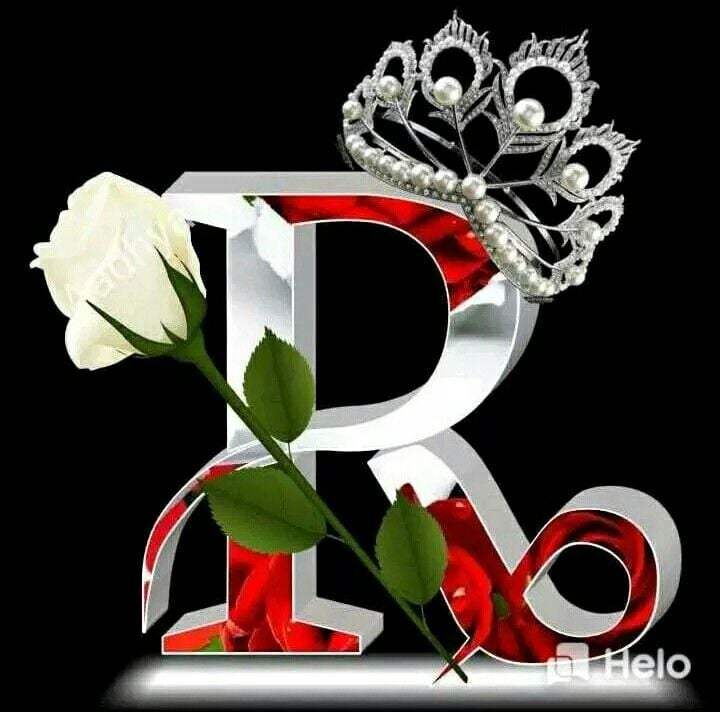 R name Letters 3d letters Wallpaper iphone love Stylish