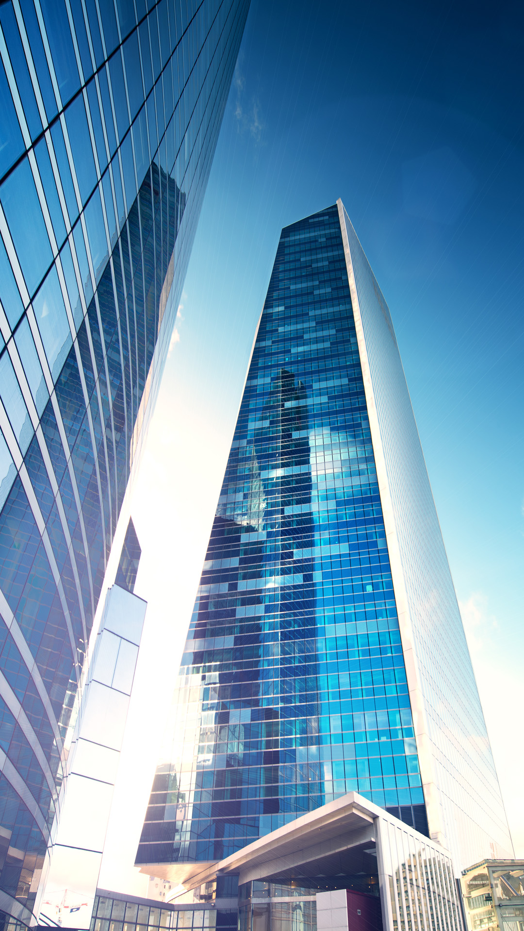 iPhone Wallpaper Architecture Blue Modern Flood