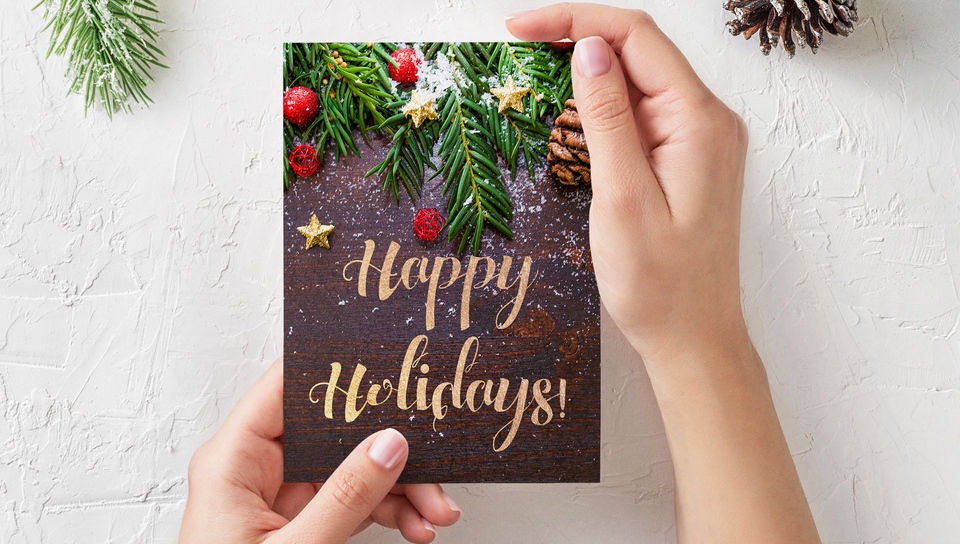Wallpaper Postcard Holiday New Year Christmas