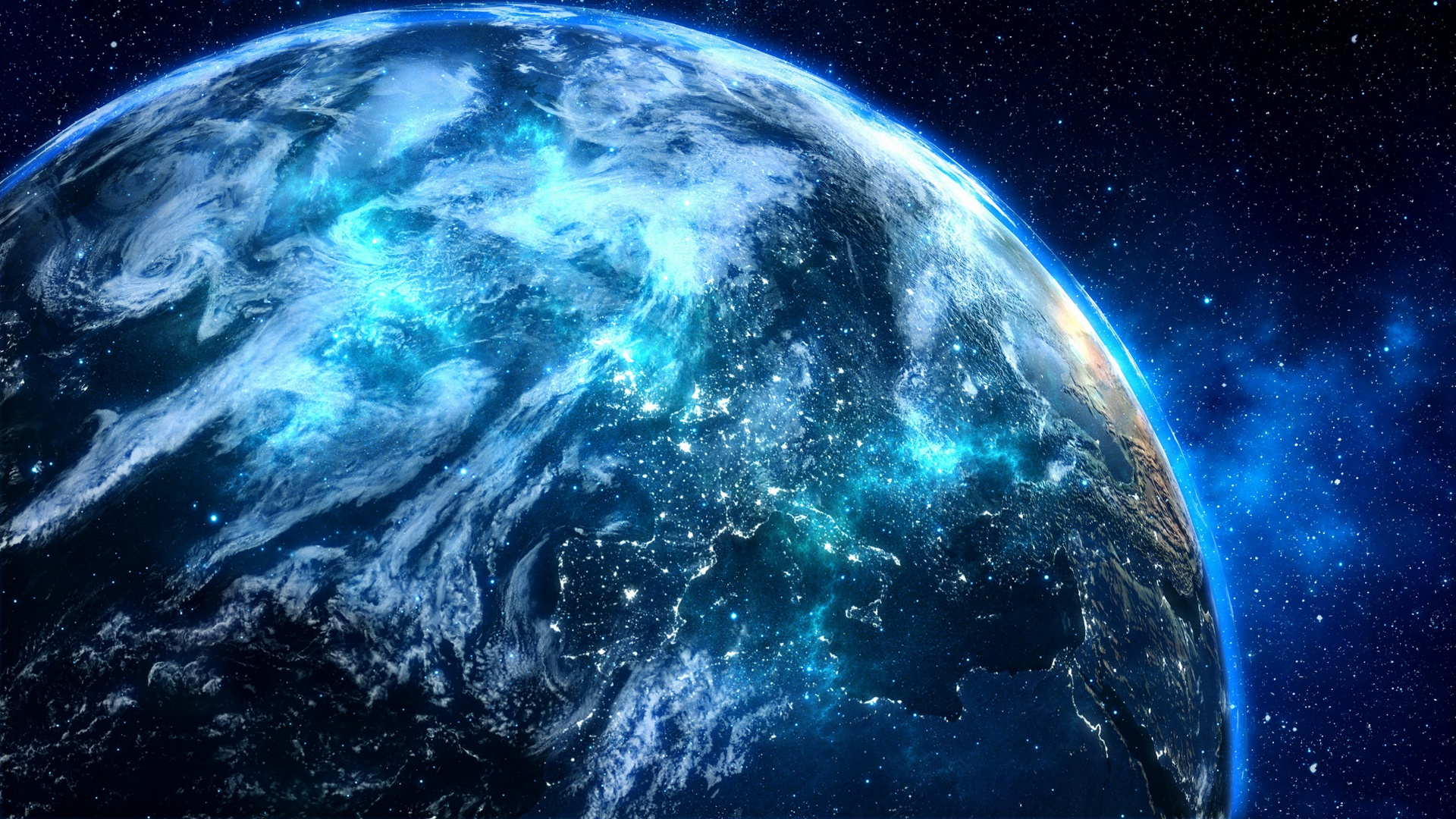 Blue Digital Planet Laptop Full HD 1080p 4k Wallpaper Image Photos