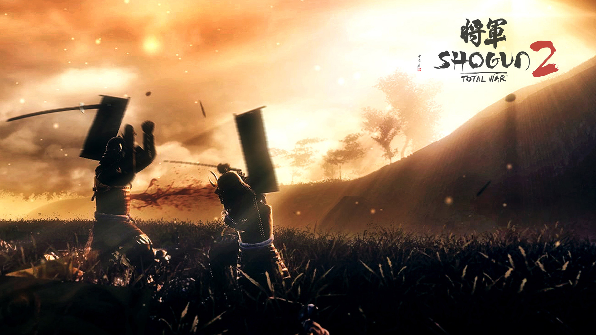  attack Shogun sunset Total War war   Full HD Desktop Wallpaper
