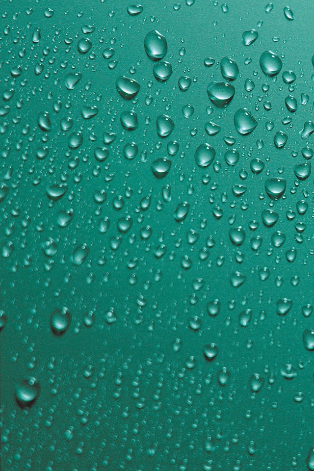 Water Drops In Blue iPhone Wallpaper