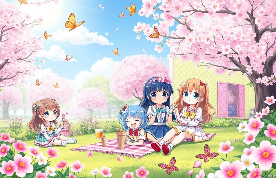 Gacha Life Spring Wallpaper