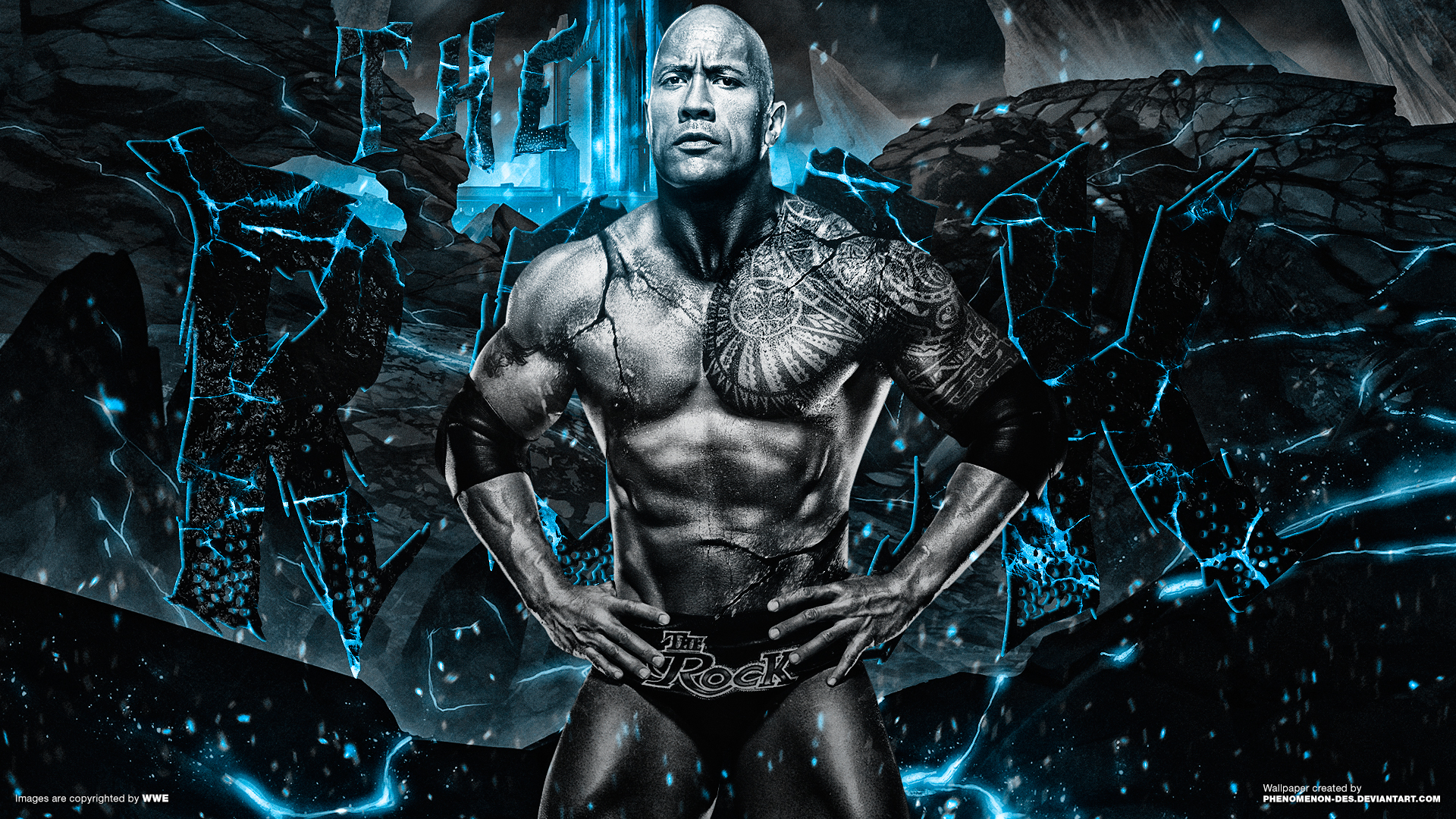 Wwe The Rock Wallpaper By Phenomenon Des