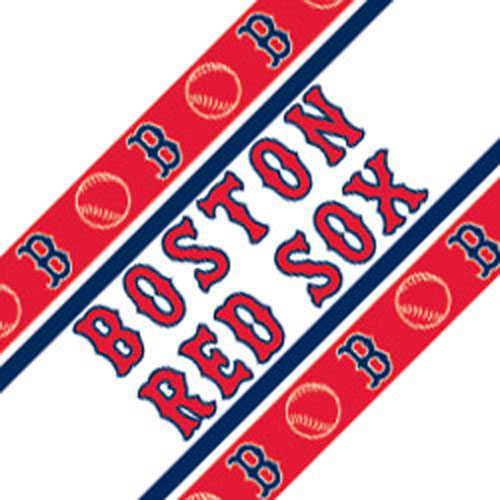 MLB Boston Red Sox Wall Border   Baseball Peel n Stick Roll 500x500