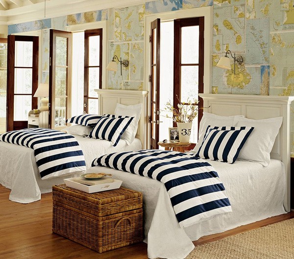 Nautical Style Bedroom Interior Design