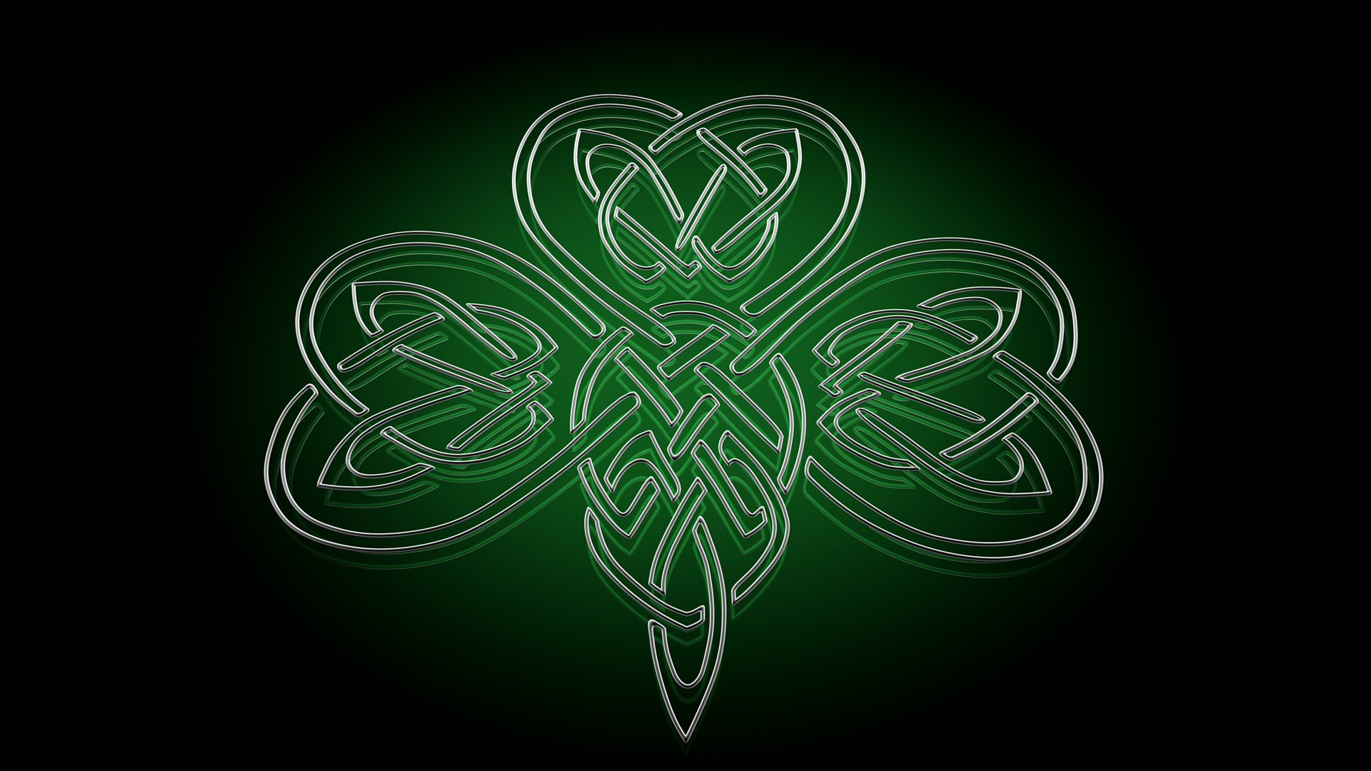 Irish Celtic Shamrock Flag By