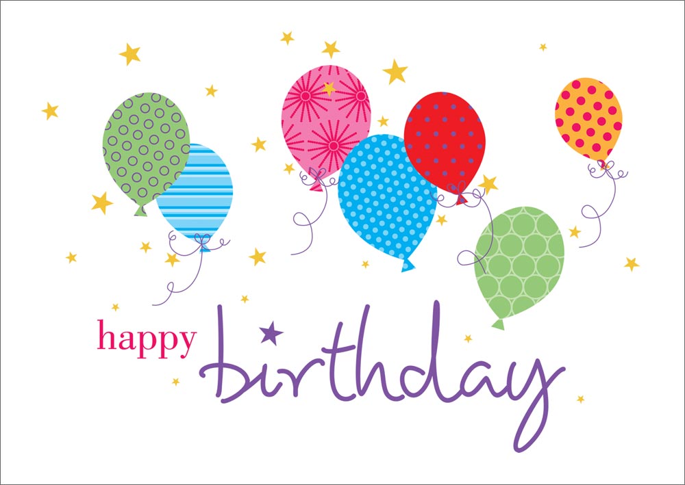 Home Business Greeting Cards BirtHDay Wallpaper Balloons