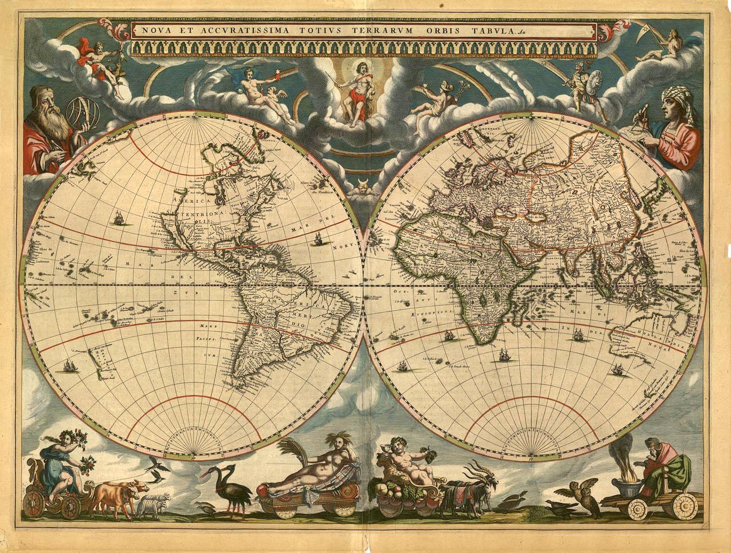 World Map from the 1600s