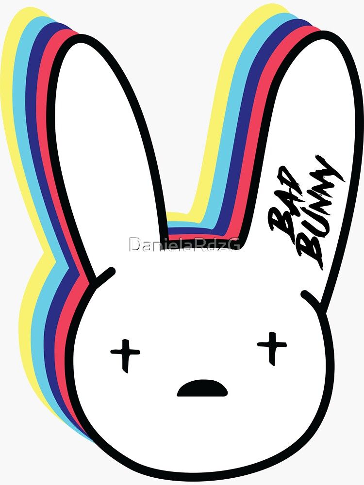 Bad Bunny Stickers Poster Wallpaper Painting