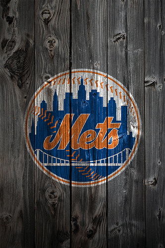 New York Mets Background Wood iPhone