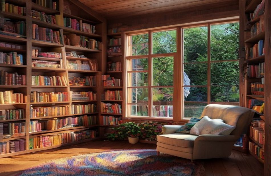 Library Wallpaper Image