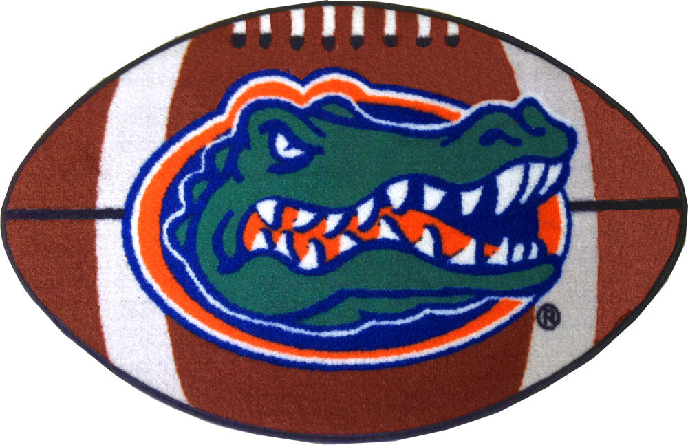 Florida Gators Football Rug NCAA Shaped Accent Floor Mat