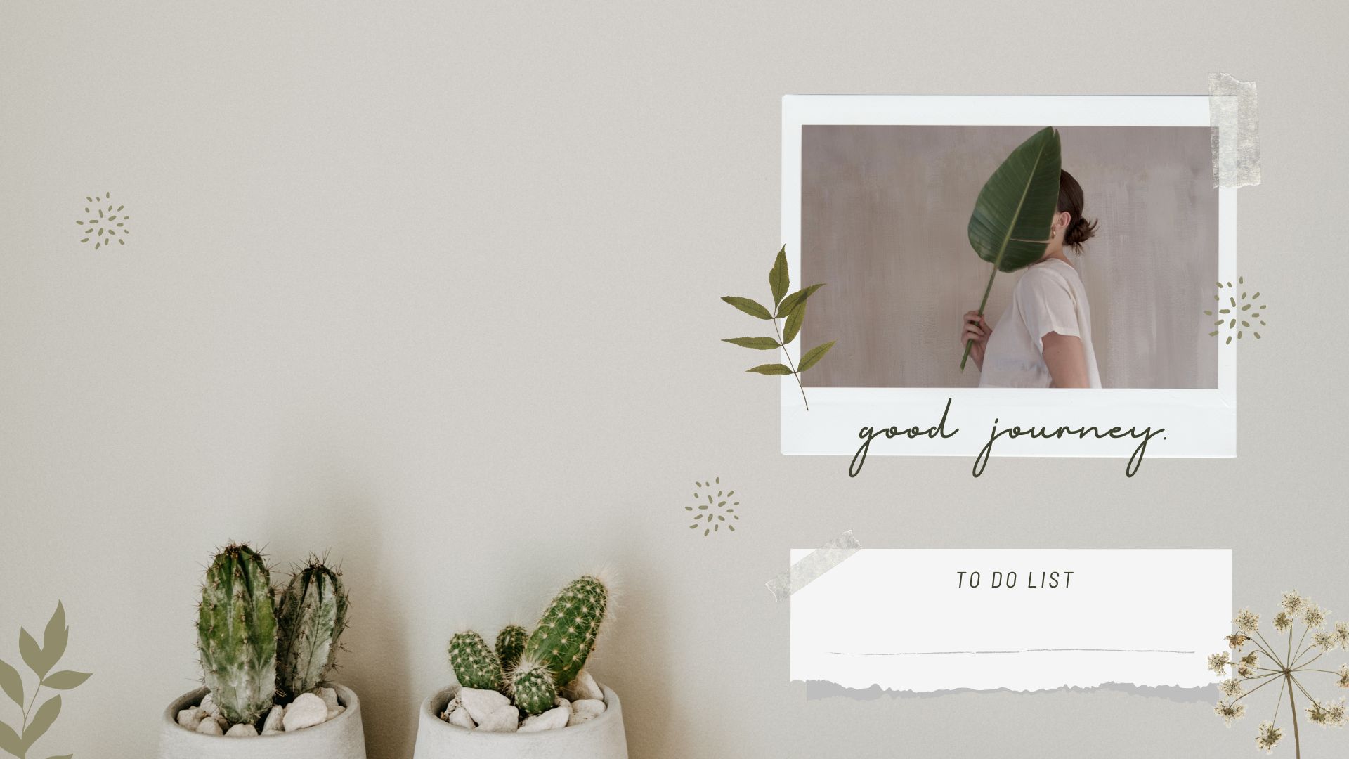 White Aesthetic Minimalist Desktop Organizer Wallpaper