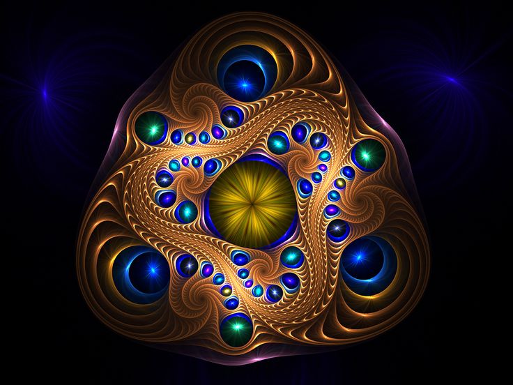 Abstract Wallpaper Sacred Geometry Fractals
