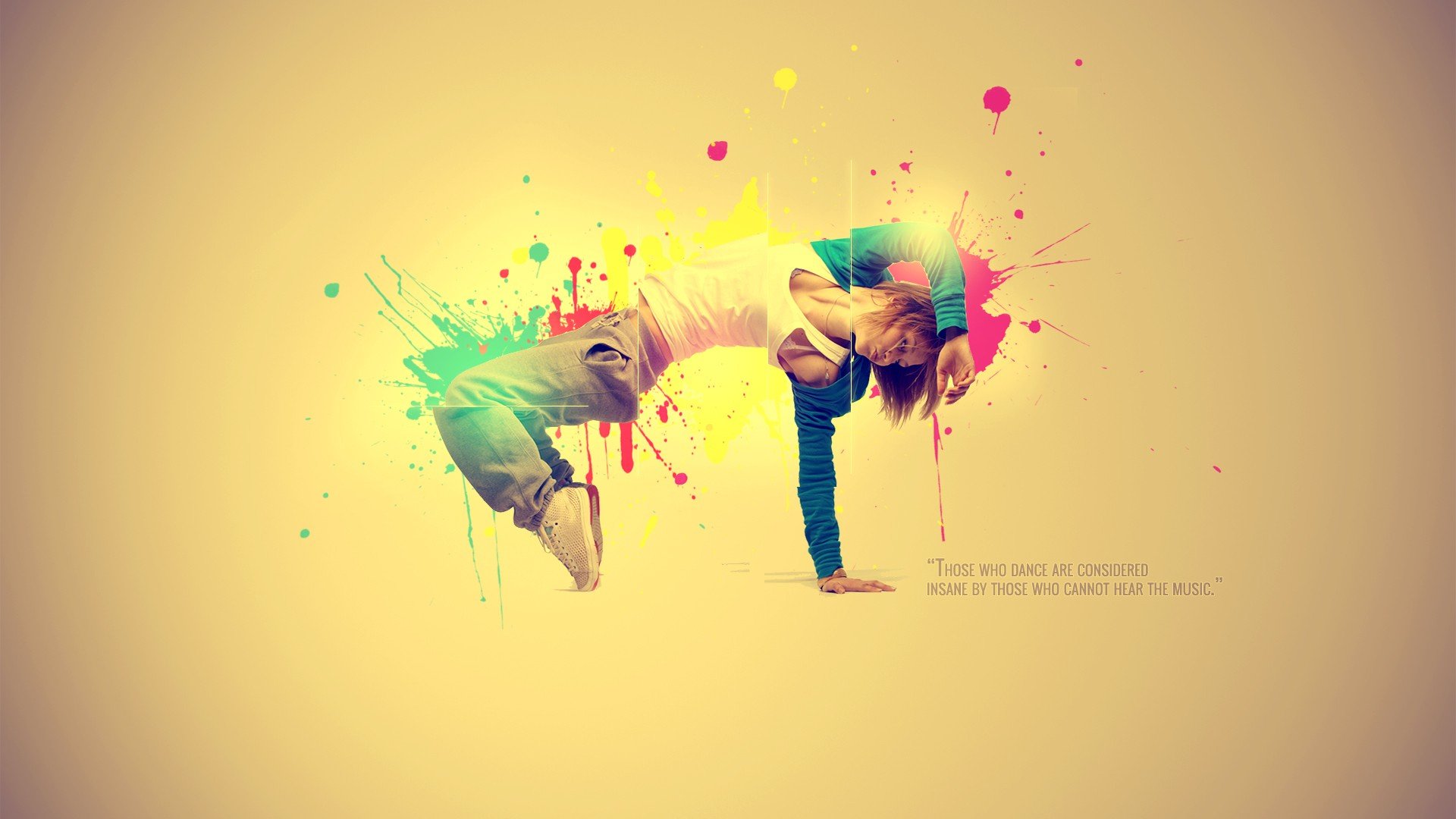 abstract multicolor quotes dancers dancing colors wallpaper background