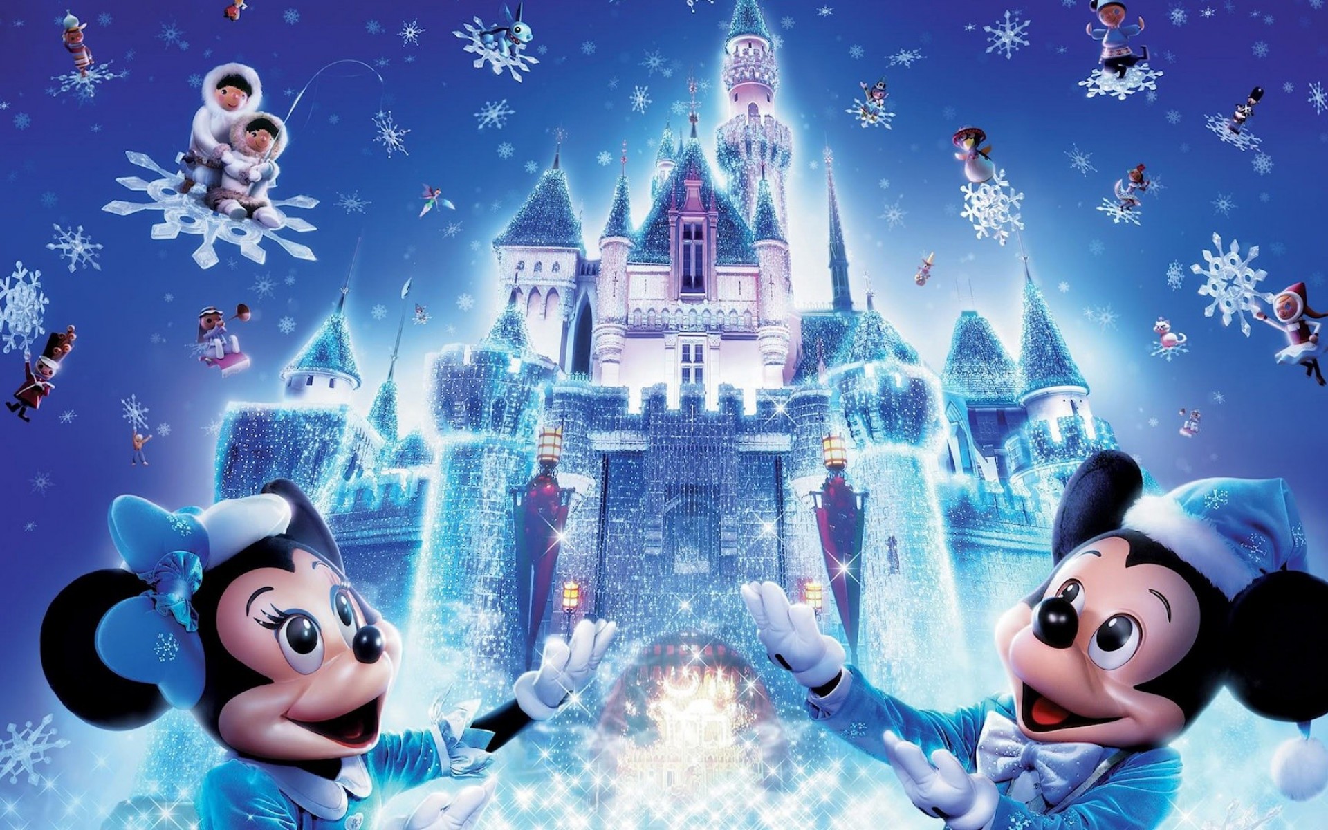Walt Disney Caster Winter Wallpaper HD Background
