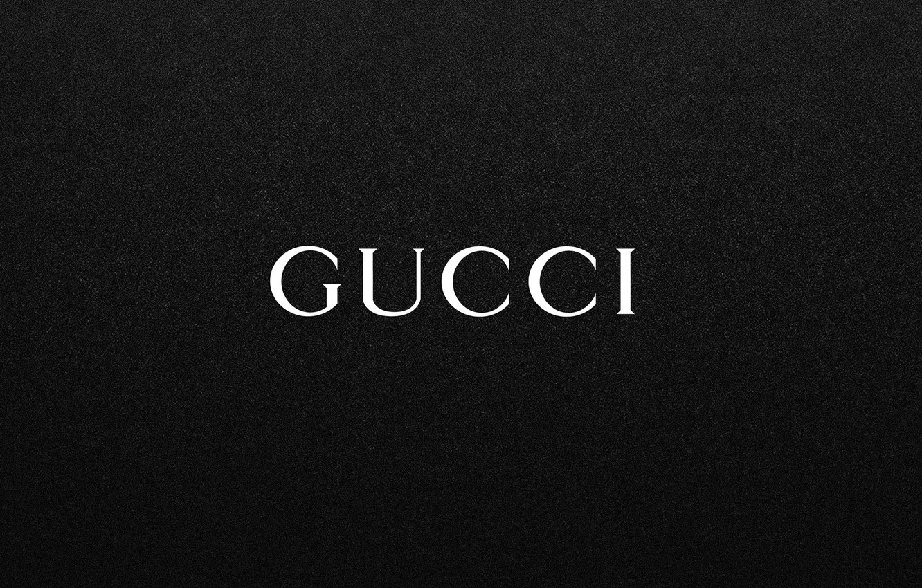 Wallpaper Black The Inscription Logo Fon Gucci Image