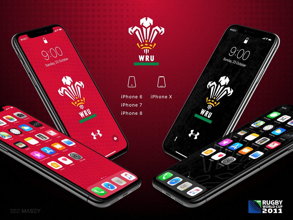 Wales Rugby World Cup iPhone Wallpaper
