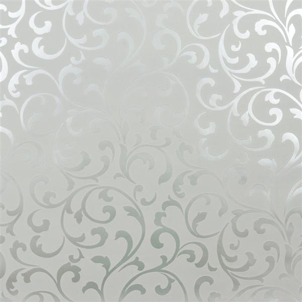 Light Grey Reflective Silver Embossed Luxury Velvet Wallpaper 10m Roll