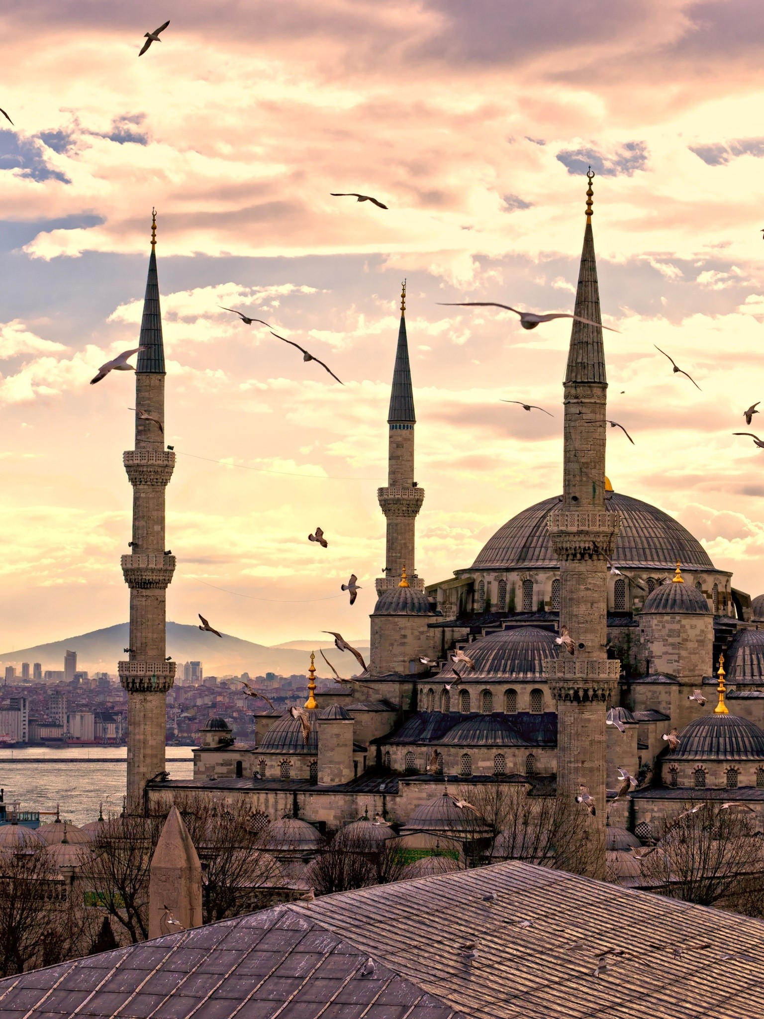 City Turkey Istanbul Sultanahmet Mosque Wallpaper
