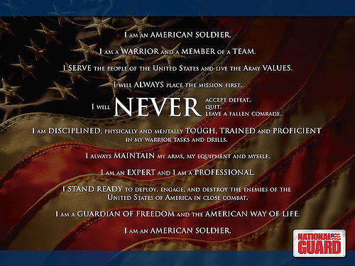 Soldiers Creed Photo Sharing