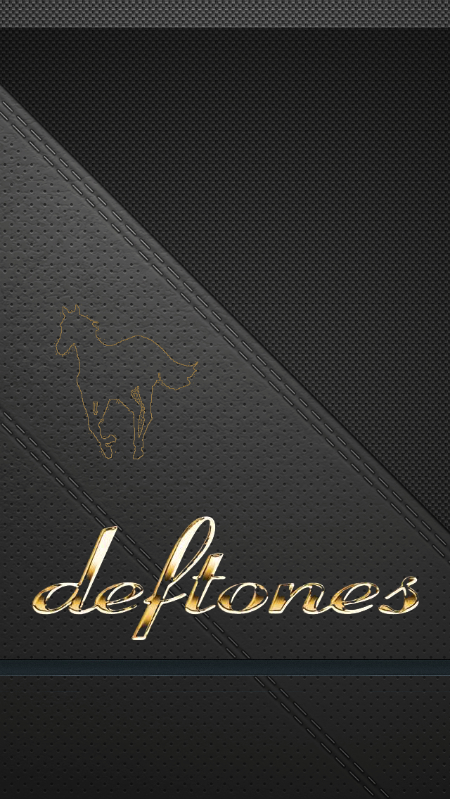 Deftones Logo iPhone Wallpaper Top