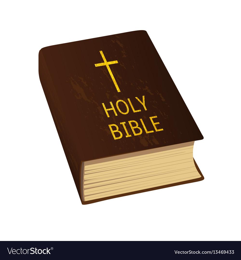 Holy bible hard cover Royalty Free Vector Image