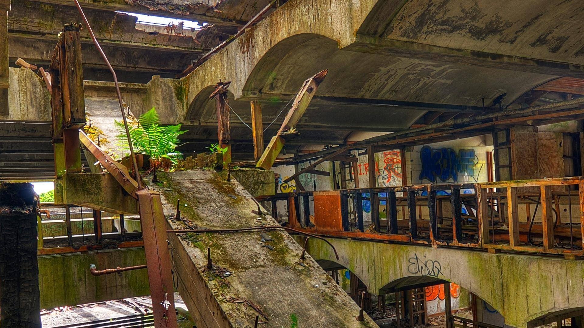 Abandoned Buildings Building Desrted Ruins Design Decay Wallpaper