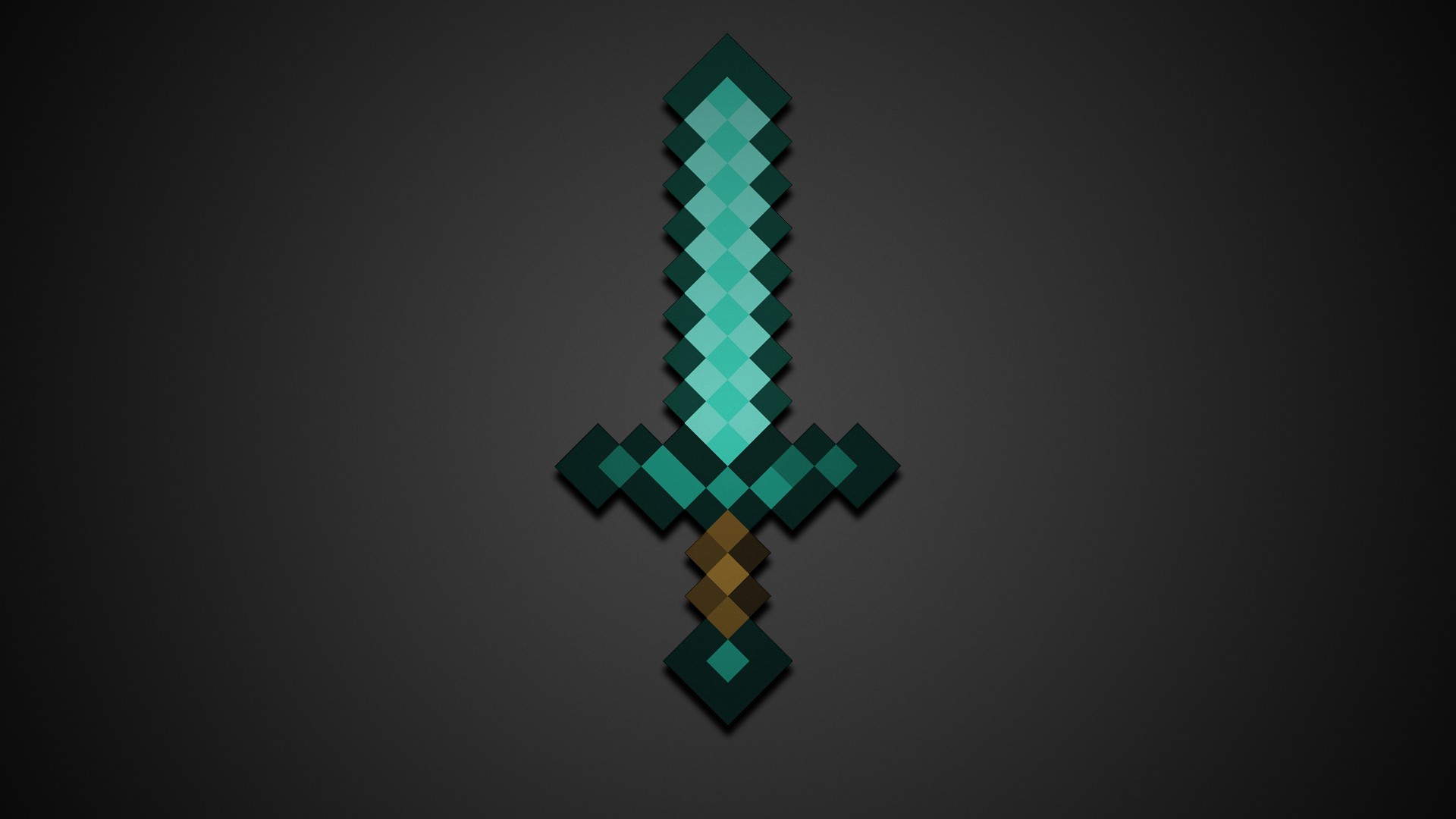 Minecraft Diamond Sword HD Wallpaper Of
