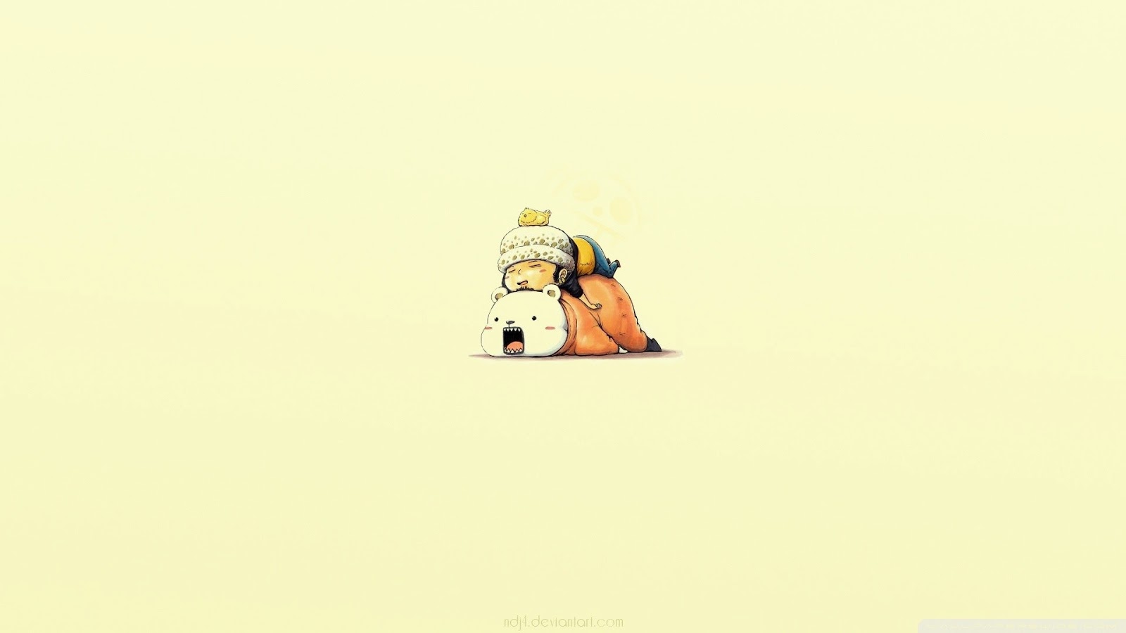  Bepo Sleeping Anime Chibi One Piece HD Wallpaper Desktop Background