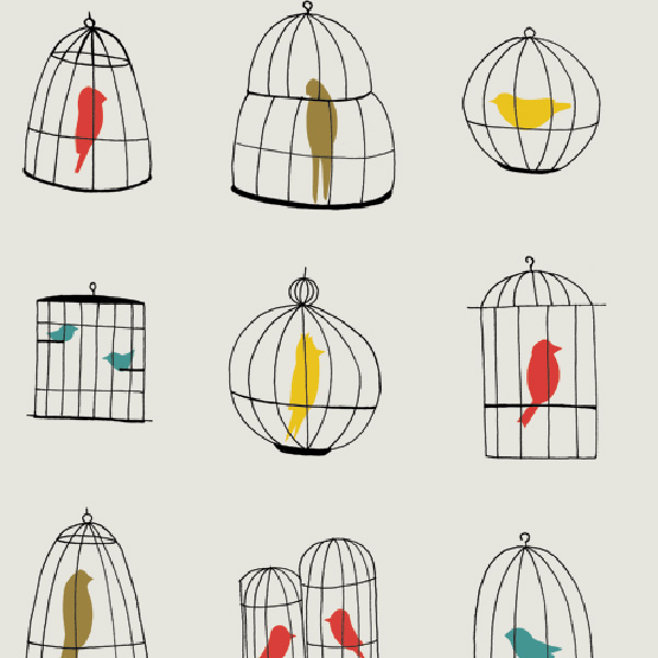Home Baines Fricker Bird Cages Wallpaper