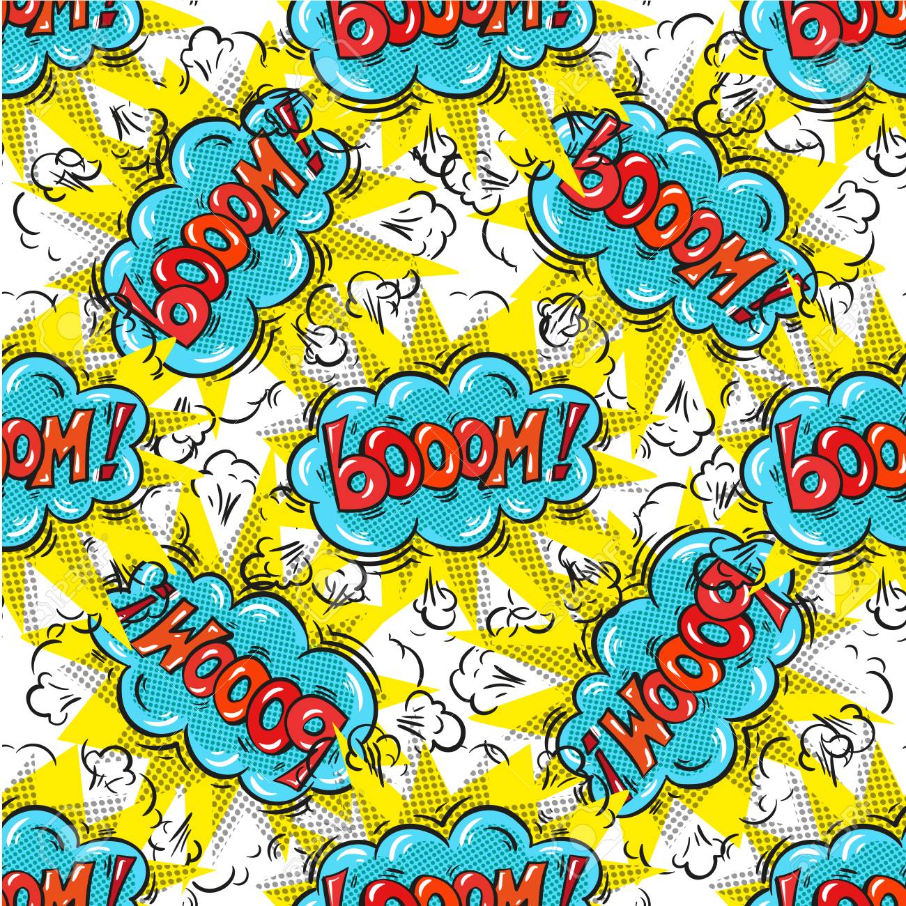 Boom Background Closeout Seamless Pattern Clearance Wallpaper