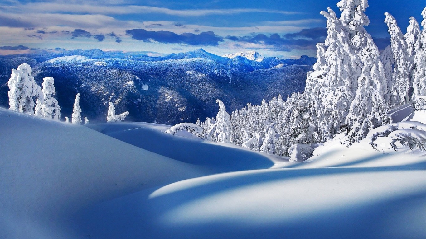 Download Beautiful winter scenery wallpaper