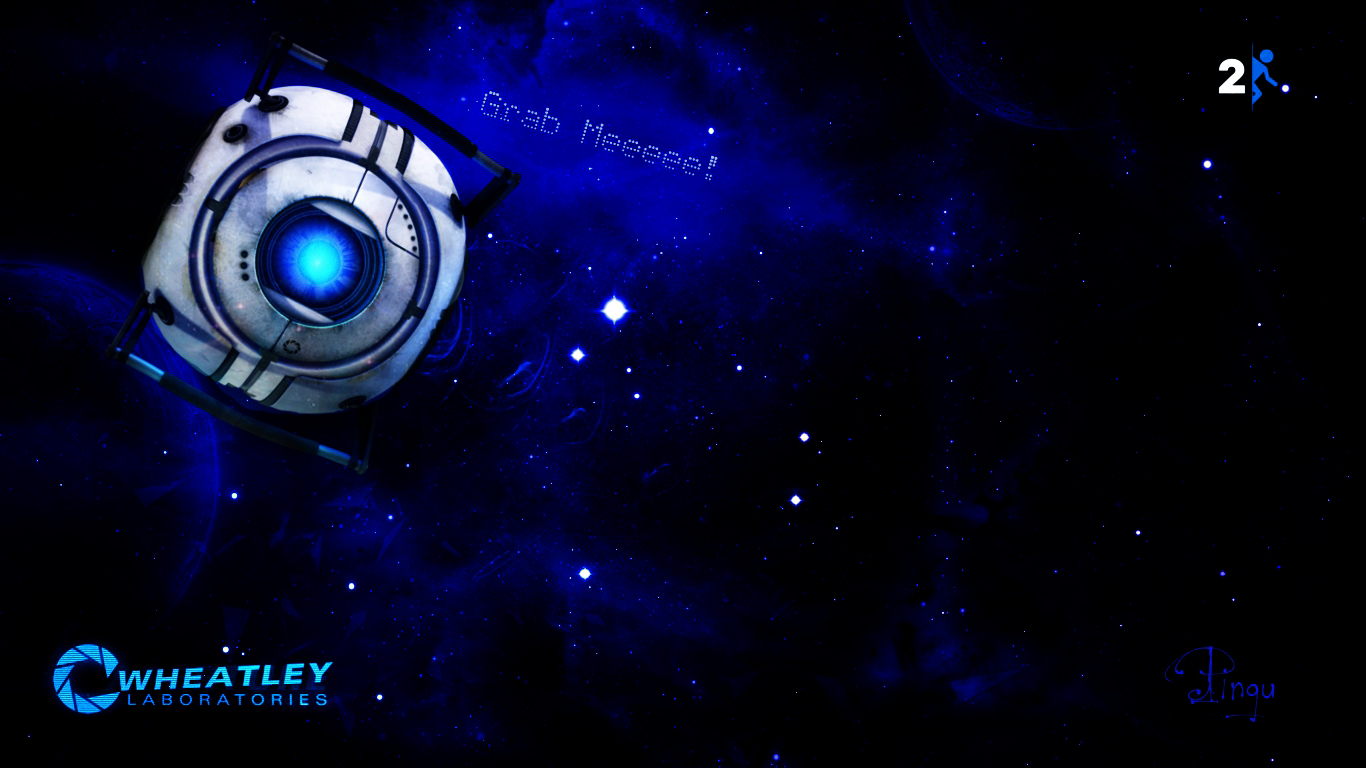 Portal 2 уитли обои фото 5