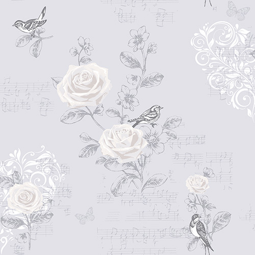  wallpaper Coloroll Silk Lace French Grey Wallpaper Sample M0838