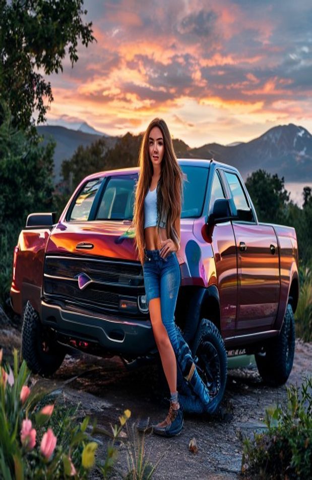 Girls And Trucks Wallpaper