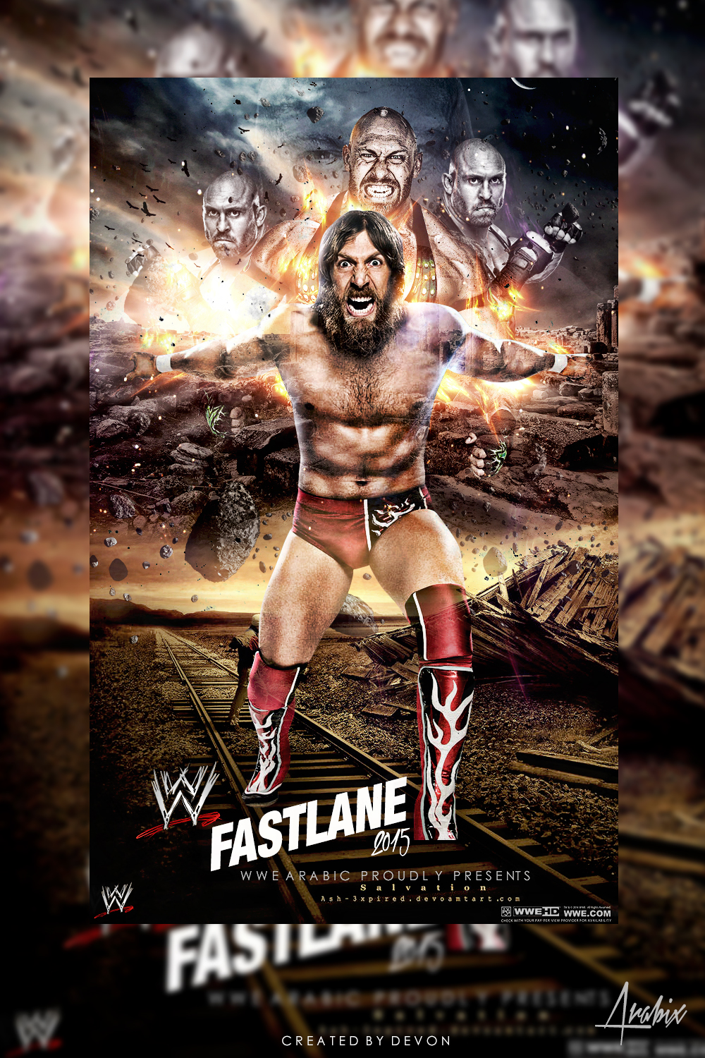 Wwe Fastlane Poster For Arabic By Workoutf