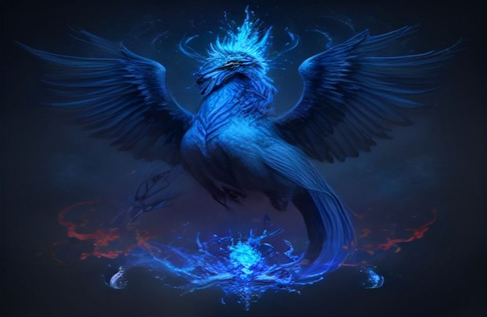 Blue Phoenix Wallpaper