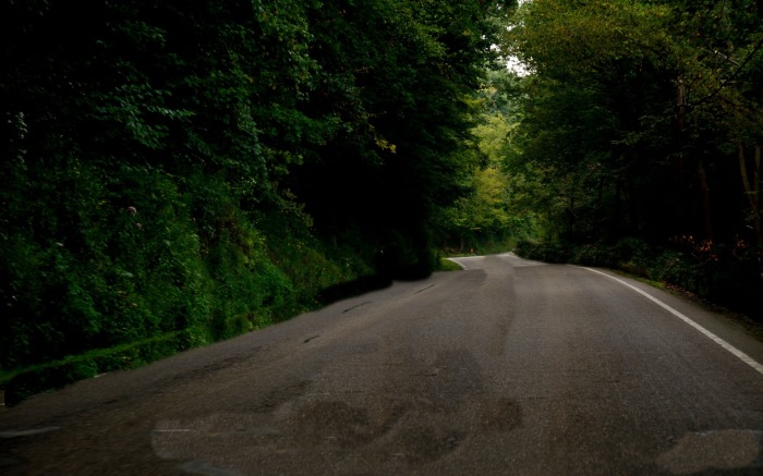 Road Old Country Off The Dark Wallpaper
