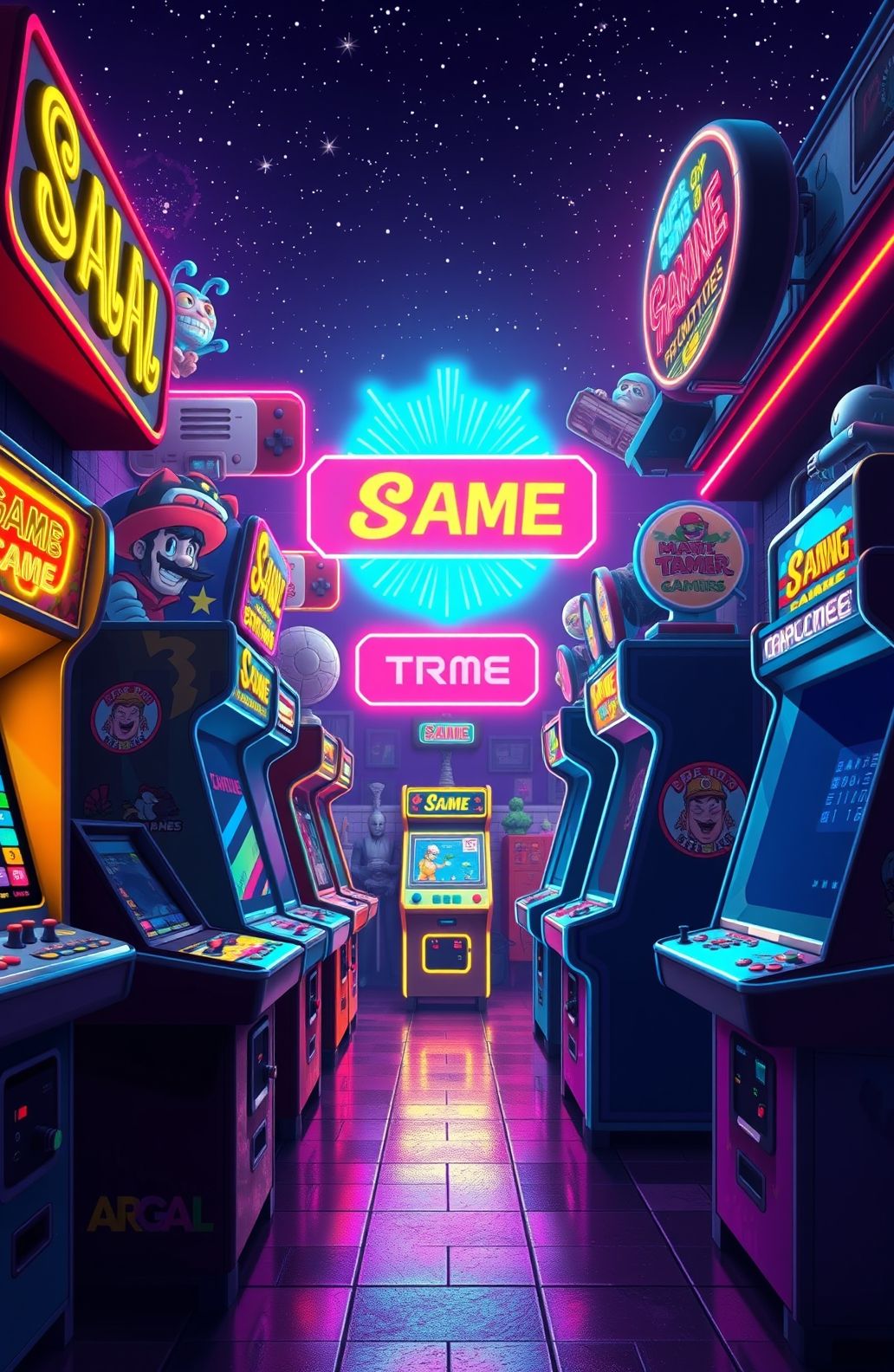 Hd Retro Gaming Wallpaper